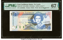 East Caribbean States Central Bank, St. Lucia 10 Dollars ND (1993) Pick 27l PMG Superb Gem Unc 67 EPQ. 

HID09801242017

© 2022 Heritage Auctions | Al...