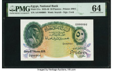 Egypt National Bank of Egypt 50 Piastres 12.3.1938 Pick 21a PMG Choice Uncirculated 64. 

HID09801242017

© 2022 Heritage Auctions | All Rights Reserv...