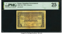 Egypt Egyptian Government 5 Piastres 20.5.1918 Pick 161 PMG Very Fine 25. Splits. 

HID09801242017

© 2022 Heritage Auctions | All Rights Reserved