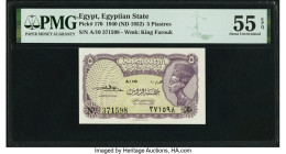Egypt Egyptian State 5 Piastres 1940 (ND 1952) Pick 170 PMG About Uncirculated 55 EPQ. 

HID09801242017

© 2022 Heritage Auctions | All Rights Reserve...