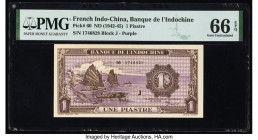 French Indochina Banque de l'Indo-Chine 1 Piastre ND (1942-45) Pick 60 PMG Gem Uncirculated 66 EPQ. 

HID09801242017

© 2022 Heritage Auctions | All R...