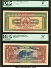Greece National Bank of Greece 1000 Drachmai 5.1.1923 Pick 72p Front and Back Proof PCGS Extremely Fine 40; Very Fine 35. A perforated Specimen is not...