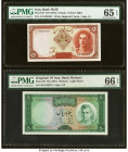Iran Bank Melli 5; 50 Rials ND (1944); (1971) Pick 39; 90 Two Examples PMG Gem Uncirculated 65 EPQ; Gem Uncirculated 66 EPQ. 

HID09801242017

© 2022 ...