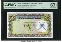 Oman Sultanate of Muscat and Oman 10 Rials Saidi ND (1970) Pick 6a PMG Superb Gem Unc 67 EPQ. 

HID09801242017

© 2022 Heritage Auctions | All Rights ...