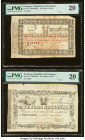 Paraguay Tesoro Nacional 2; 3; 4 Pesos ND (1860) (2); (1862) Pick 12; 13; 16 Three Examples PMG Very Fine 20 (2); Very Fine 30. Corner missing and sta...