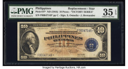 Philippines Philippine National Bank 10 Pesos ND (1944) Pick 97* Replacement PMG Choice Very Fine 35 EPQ. 

HID09801242017

© 2022 Heritage Auctions |...