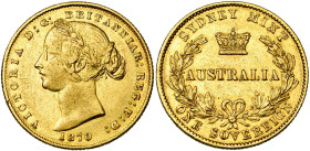 AUSTRALIE, Victoria (1837-1901), AV souverain, 1870, Sydney. Fr. 10.
Très Beau