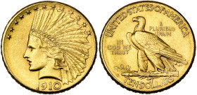 ETATS-UNIS, AV 10 dollars, 1910 D. Fr. 168.
Très Beau à Superbe