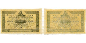 SUEDE, 32 skillingar banco, 1850. Pick A123c. Traces de plis.
Très Beau