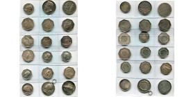 FRANCE, lot de 18 médailles et jetons en argent, dont: 1869, Roty, Inauguration du Canal de Suez; jeton, an VIII, Dumarest, Banque de France (4); 1826...