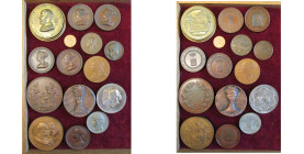 GRANDE-BRETAGNE, lot de 15 médailles, dont: 1820, Avènement de Georges IV; 1843, Hart, Débarquement de la reine Victoria à Ostende; Visite de Victoria...
