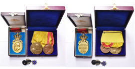 ALLEMAGNE, lot de 4 décorations: Bavière, médaille militaire du jubilé du prince régent Luitpold, 1839-1909 (modèle avec couronne, en métal doré, dans...