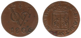 Bataafse Republiek (1795-1806) - Gelderland - Duit 1806 (Scho. 506 / Passon 22.3) - XF/UNC