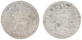 Bataafse Republiek (1795-1806) - Utrecht - Zilveren Dukaat 1801 (Sch. 70 / Delm. 982) - VF+
