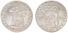 Koninkrijk Holland (Lodewijk Napoleon 1806-1810) - Zilveren dukaat 1806 (Sch. 121 / Delm. 982) - VF/XF