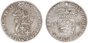 Koninkrijk Holland (Lodewijk Napoleon 1806-1810) - Zilveren Dukaat 1808 (Delm. 982 /Sch. 123/S) - a.VF