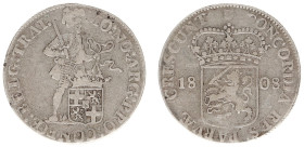 Koninkrijk Holland (Lodewijk Napoleon 1806-1810) - Zilveren Dukaat 1808 (Delm. 982 /Sch. 123/S) - a.VF
