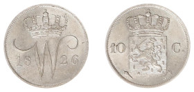 Koninkrijk NL Willem I (1815-1840) - 10 Cent 1826 U (Sch. 306) - XF/UNC