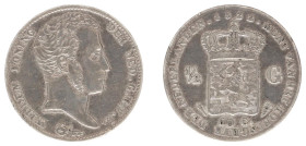 Koninkrijk NL Willem I (1815-1840) - ½ Gulden 1822 U (Sch. 281a) without name Michaut on truncation - VF