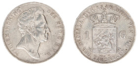Koninkrijk NL Willem I (1815-1840) - 1 Gulden 1840 (Sch. 278) - VF+, light edge damage