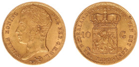 Koninkrijk NL Willem I (1815-1840) - 10 Gulden 1827 B (Sch. 193/S) - VF/XF, scarce