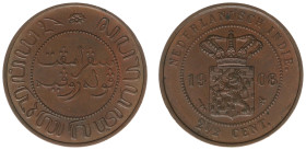 Nederlands-Indië - Nederlands-Indisch Gouvernement (1816-1949) - 2½ Cent 1908 (Scho. 869 / Passon 36.21) - UNC