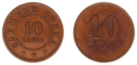 Plantagegeld / Plantation tokens - Soember-Soeka - 10 cents 1892 - c.1910 (LaBe 241a / LaWe 350 / Scho. 1146) - Obv. Value in two lines. Legend : Soem...