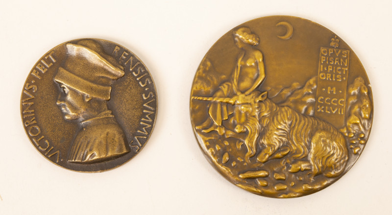 Italia - two Renaissance medals, later work: Cecilia Gonzaga (Paris Mint) and Vi...