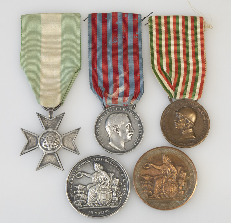 Italy, good selection of five medals and decorations, including Italian-Turkish ...