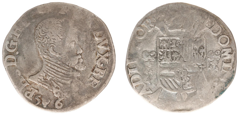 Hertogdom Brabant / Antwerpen - Philips II (1555-1598) - 1/5 Philipsdaalder (15)...