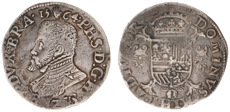 Hertogdom Brabant / Antwerpen - Philips II (1555-1598) - ½ Philipsdaalder 1564 B...