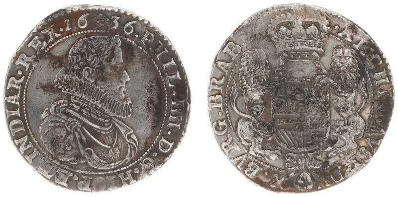 Hertogdom Brabant / Antwerpen - Philips IIII (1621-1665) - Dukaton 1636 (Delm. 2...