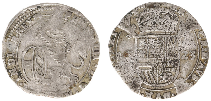 Graafschap Artois - Philips IIII (1621-1665) - Escalin 1623 mm. Rat (vGH 333-7 /...