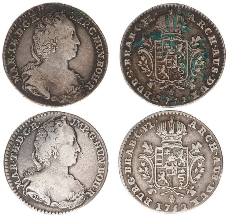 Oostenrijkse Nederlanden - Maria Theresia (1740-1780) - 1/4 Dukaton 1752 Antwerp...