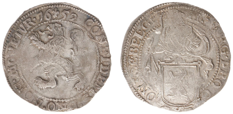 Gelderland Provincie (1581-1795) - Leeuwendaalder 1652 mm. Lis (Delm. 825 / CNM ...