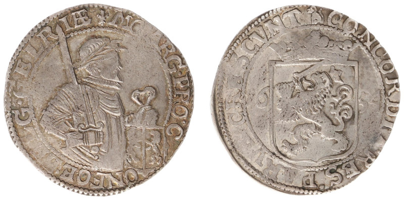 Gelderland Provincie (1581-1795) - Rijksdaalder 1654 mm. Lis (obv.) + Sitting do...