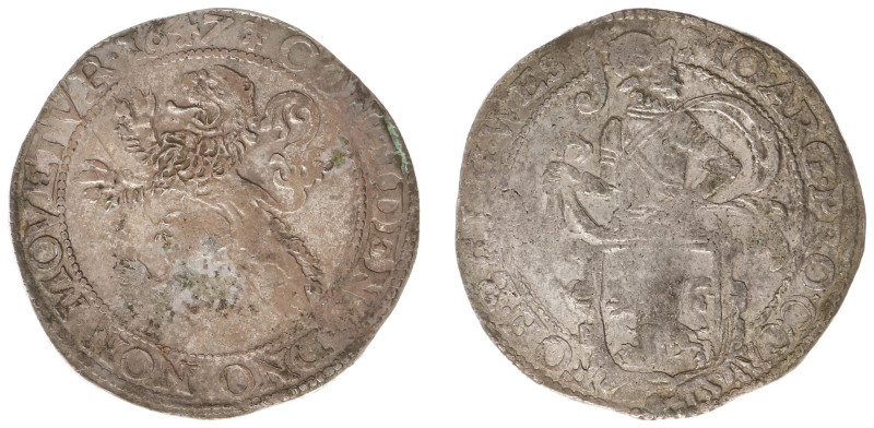 West-Friesland (het Gewest 1581-1795) - Leeuwendaalder 1647 mm. Lis (Delm. 836 /...