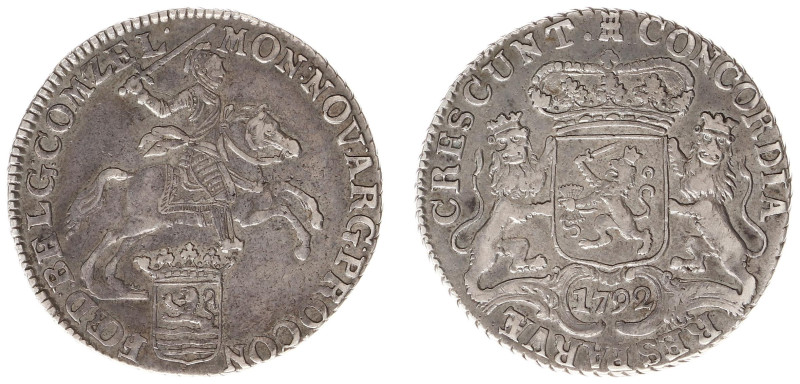 Zeeland Provincie (1580-1795) - Zilveren Rijder 1792 (Delm. 1028 / CNM 2.49.58 /...