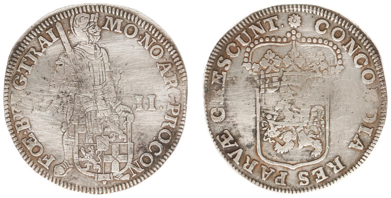 Utrecht Provincie (1581-1795) - Zilveren Dukaat 1711 (Delm. 982/R2 / CNM 2.43.91...