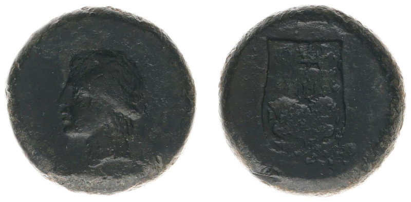 Italy - Sicily - Adranon - AE Litra (344-339 BC, 30,65g) - Laureate head of Apol...