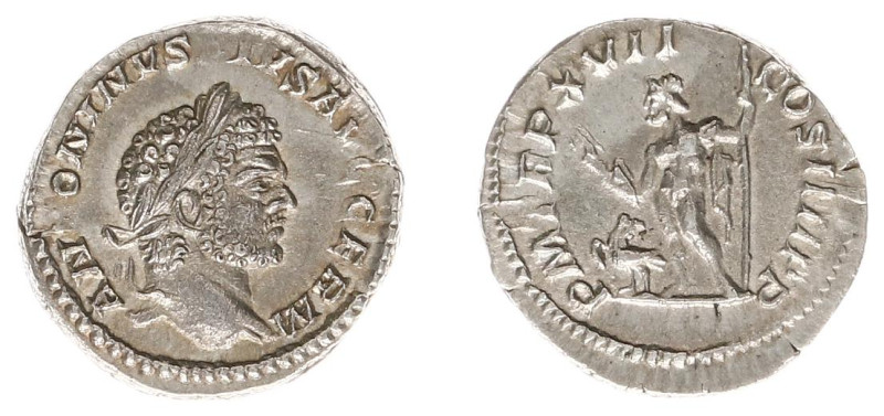 Caracalla (196-217) - AR Denarius (Rome AD 214, 3.56 g) - ANTONINVS PIVS AVG GER...