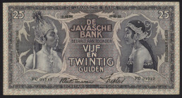 Nederlands-Indië - 25 Gulden 18.10.1938 Javaanse dansers (P. 80b / H-137b / ON 267b / PLNI23.3b) - a.VF