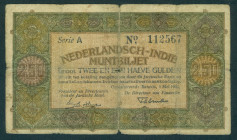 Nederlands-Indië - 2½ Gulden 1 mei 1920 Muntbiljet (P. 104 / Mev. 164a / PLNI21.3a) - Serie 1 letter - VG