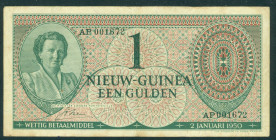 Nederlands Nieuw Guinea - 1 Gulden 1950 Juliana ( P.4a / PLNG1.1) - F/VF