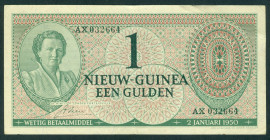 Nederlands Nieuw Guinea - 1 Gulden 1950 Juliana ( P.4a / Mev. 300 / PLNG1.1) - VF+