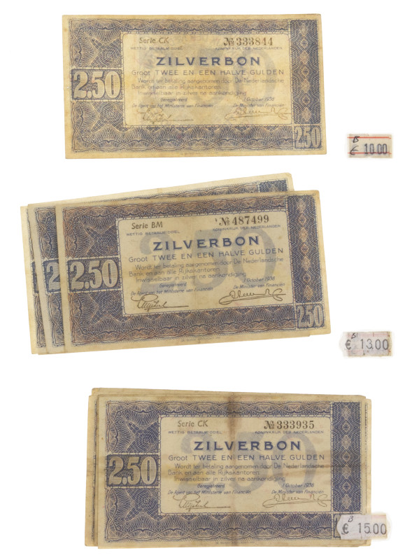 Netherlands - Album banknotes NL 1930's-1970's including 20 Gulden Emma, 25 Guld...