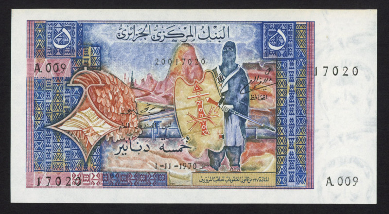 Algeria - 5 Dinars 1.11.1970 (P. 126a) - UNC.