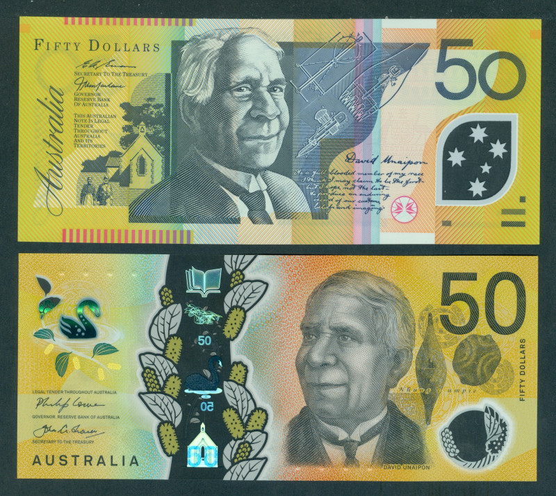 Australia - 50 Dollars ND (1997-2018) Polymer (P. 54-65) - Total 2 pcs. - UNC