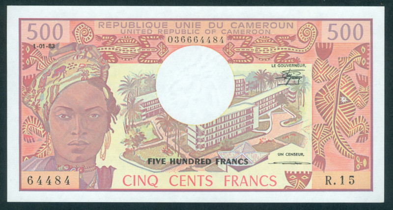 Cameroun - 500 Francs 1.1.1983 (P. 15d) - UNC