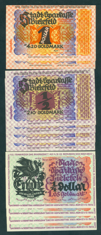 Deutschland - Notgeld - Bielefeld - "Scheinwerfer der Stadt Bielefeld" booklet 8...